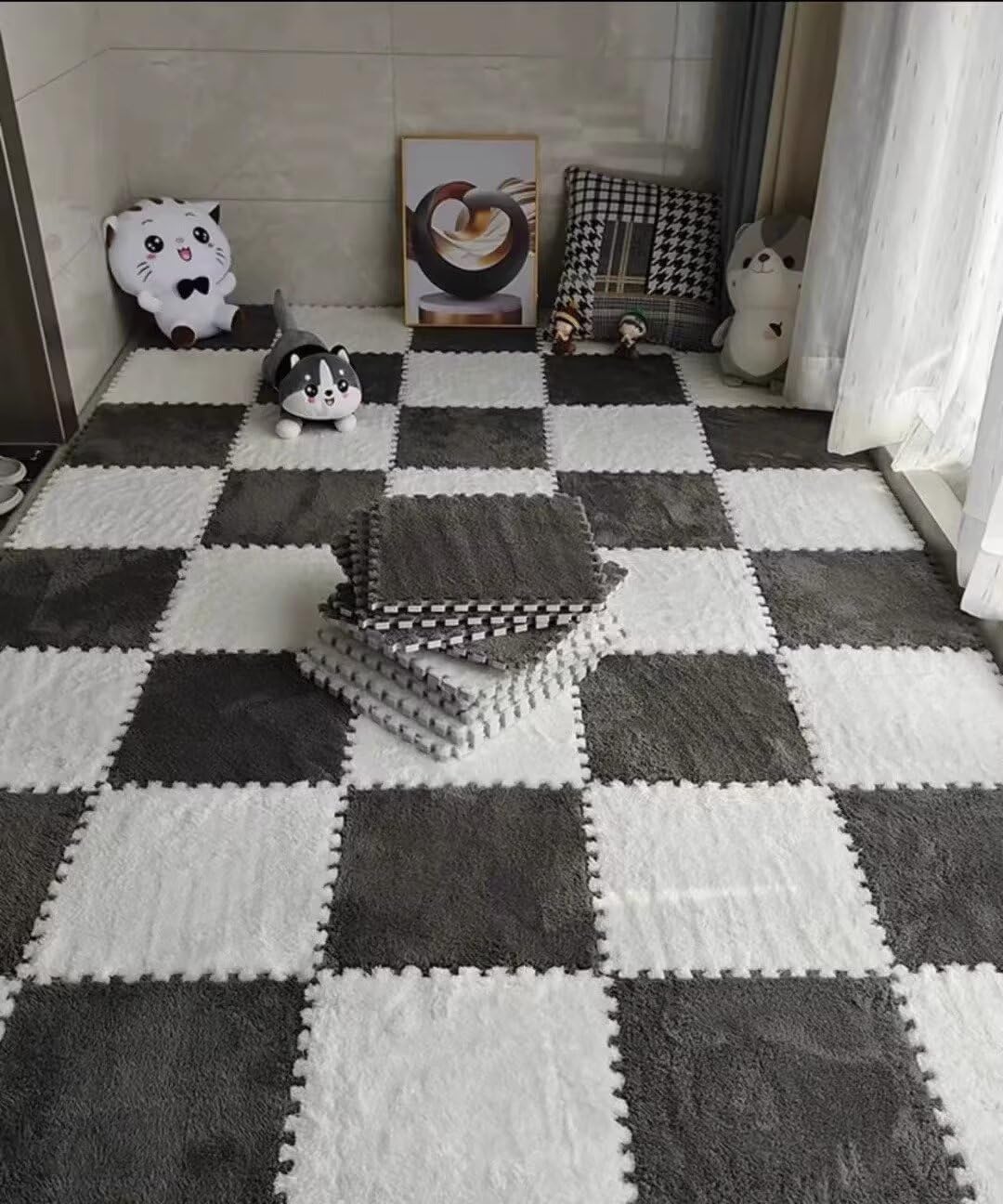 Tappetino Da Gioco Per Bambini Little Landings Eden, 1,8x1,8 M, Schiuma EVA Atossica, Morbido E Antiscivolo, Per Gattonare E Sala Giochi