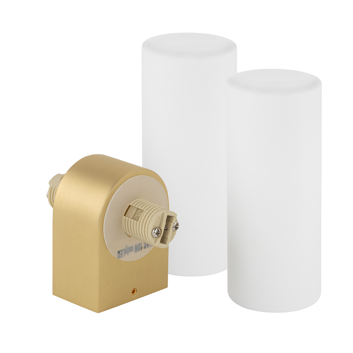 Kinkiet ścienny Natalie mosiężno-biały 2xG9x10W wym: 29,5 x 5 x 7 cm aluminium IP44 Nowodvorski Lighting - 4