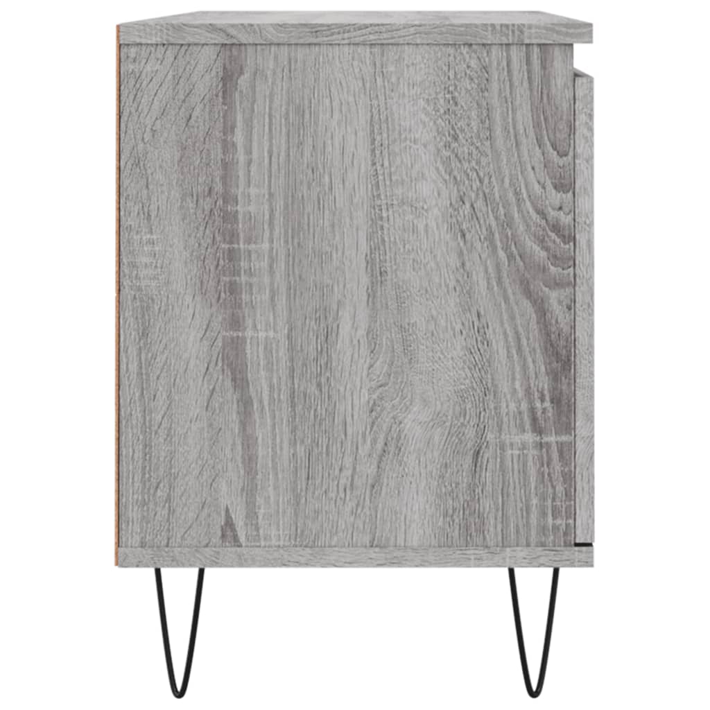 Meuble TV sonoma gris 104x35x50 cm bois d'ingénierie - COMFORTXL - 6