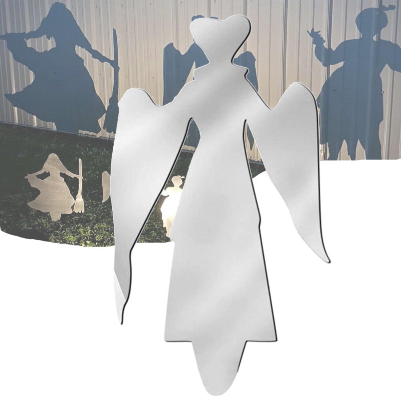 Metalowa płytka, metalowe paliki do dekoracji na Halloween, dekoracje na Halloween, dom, podwórko (30 cm, A)