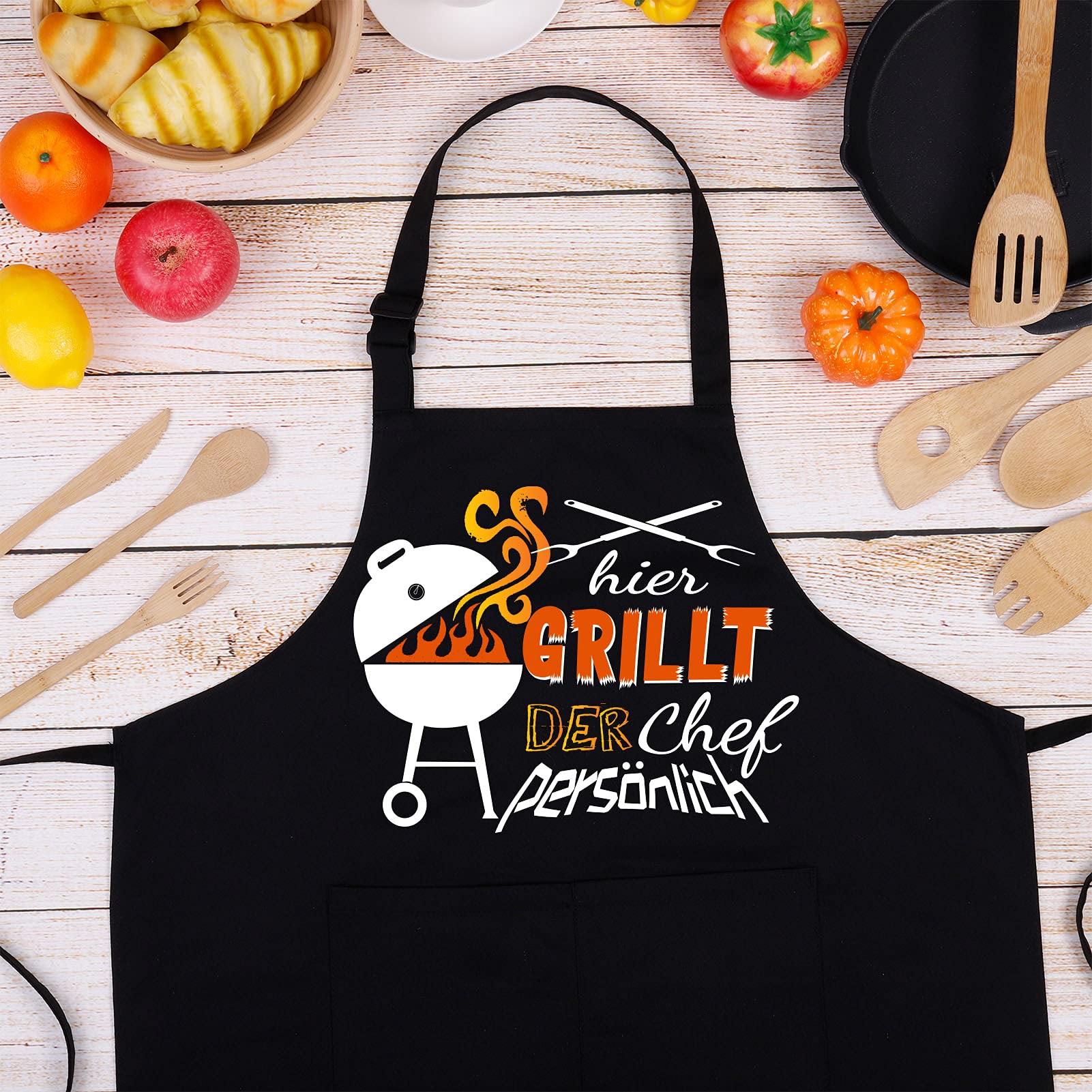 upain Grembiule da cucina, grembiule da cucina, grembiule da chef personale, divertente grembiule, grembiule da cucina in cotone, multicolore, Taglia - 4