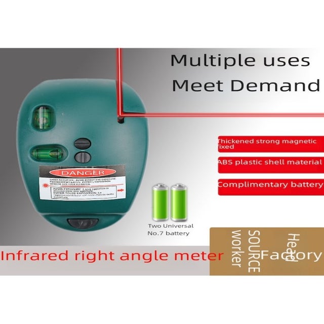 Niveau laser extérieur à ligne vert, outil de traçage pour décoration avec forte lumière