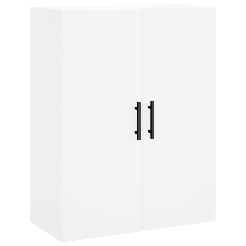 Buffet haut Blanc 69,5x34x180 cm Bois d'ingénierie - 5