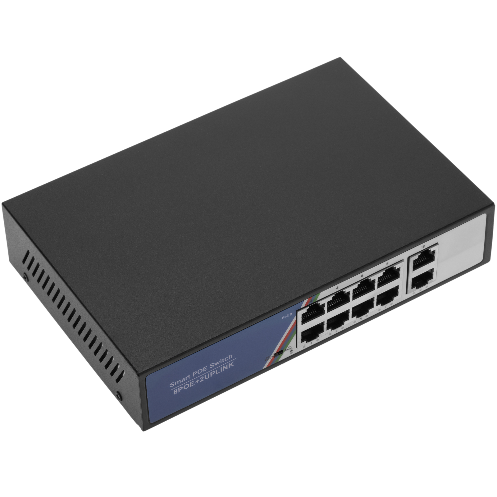 Commutateur Switch PoE 10/100Mbps IEEE802.3af/at 2 ports UTP et 8 ports ...