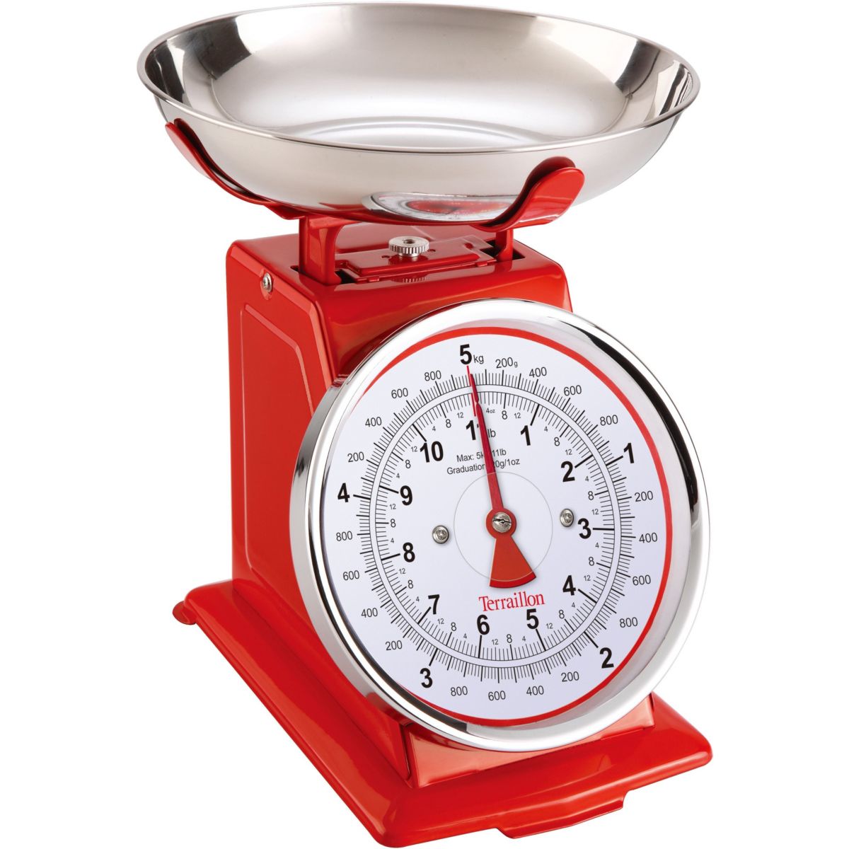 Balance de cuisine TERRAILLON TRADITION 500 rouge - 3