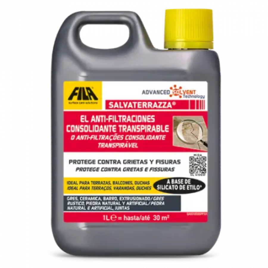 Salvaterrazza - Respirant, Consolidant, Anti-Fuite 1 L / Hydrofuge - 2