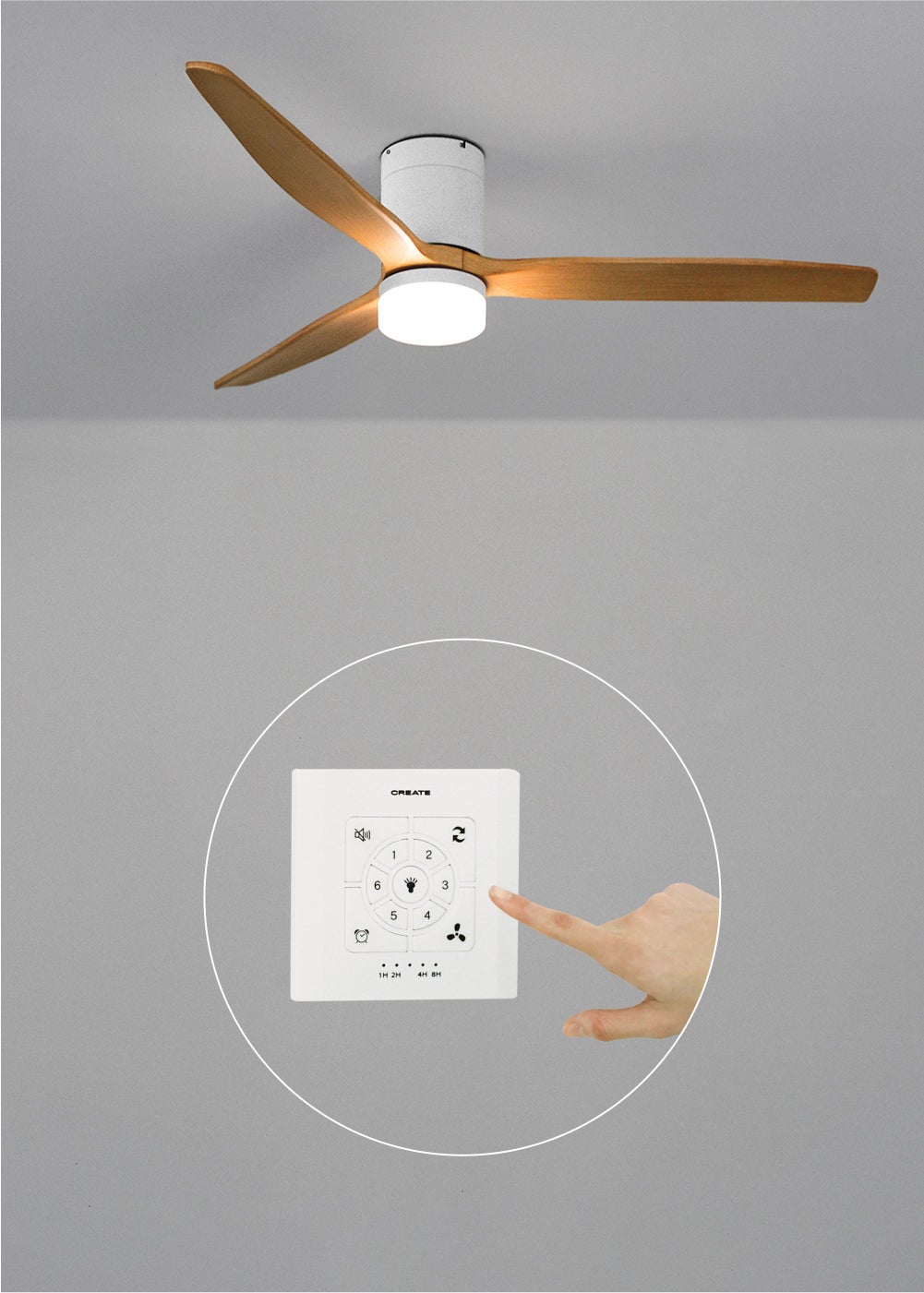 Ventilatore Da Soffitto Con Luce LED - Motore DC Silenzioso, Ø132 Cm, 6 Velocità, Timer, Telecomando - Foto 9