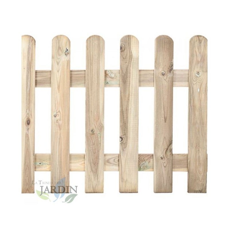 Clôture en bois classique jardin 80 x 210 cm, en bois traité pour l'extérieur - 3