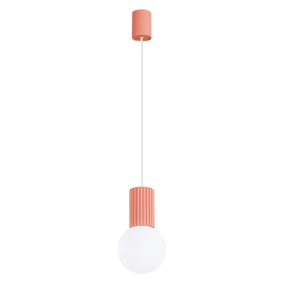 Lampa wisząca HALO brzoskwiniowo-biała 1 x G9 x 8W wym: 120 x 12 x 12 cm Sollux Lighting