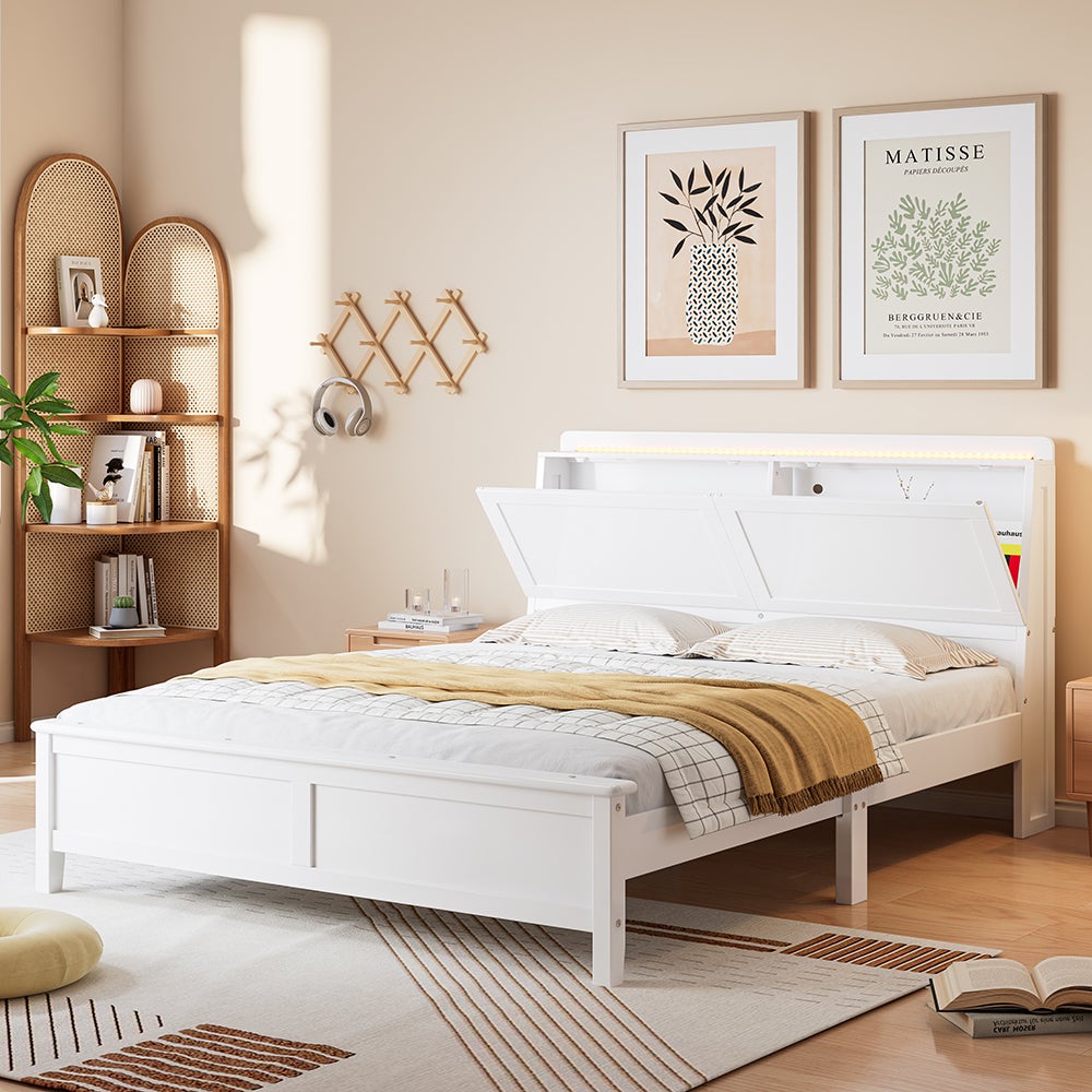 OOIILLEE Lit Enfant140x200 Avec Barrières, Lit Bebe 140x200