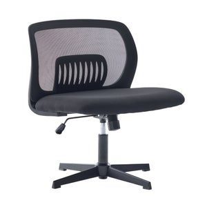 Sedia da ufficio con braccioli - Sedia da scrivania con ruote - Rivestita in patchwork - Patty