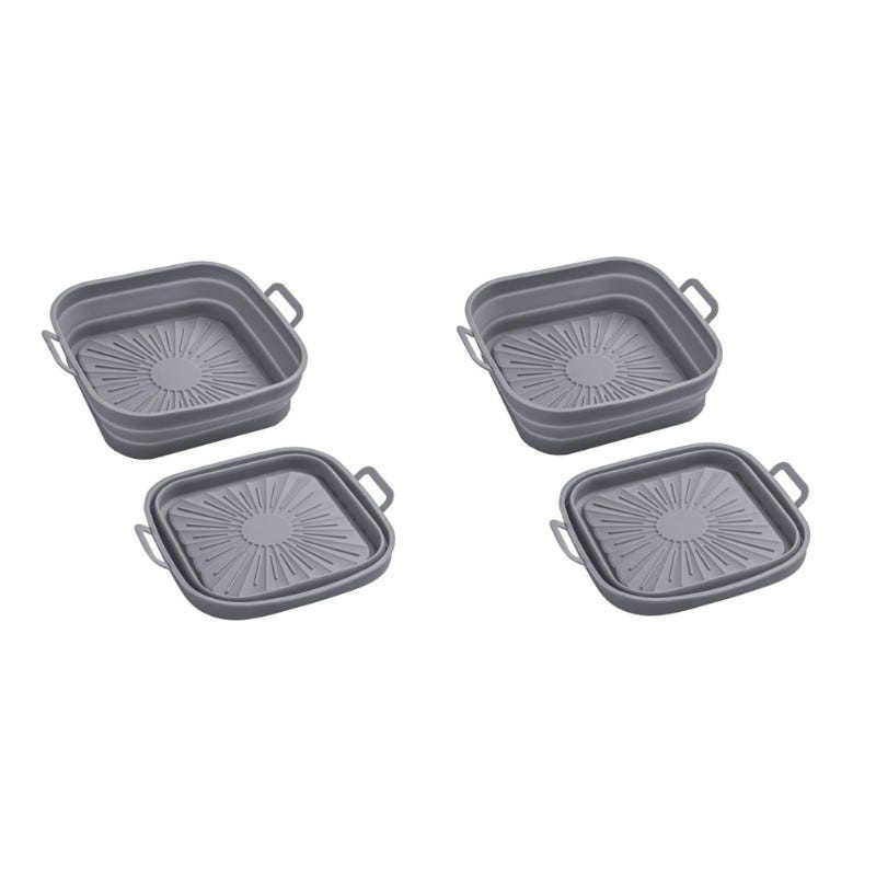Diboniur Teglia Per Friggitrice Ad Aria, 2 Pezzi Silicone Contenitori Per Friggitrice Ad Aria Riutilizzabile Quadrato Tappetino Stampi In Silicone Pe 93526363 Diboniur Teglia Per Friggitrice Ad Aria, 2 Pezzi Silicone Contenitori Per Friggitrice Ad Aria Riutilizzabile Quadrato Tappetino Stampi In Silicone Pe 93526363