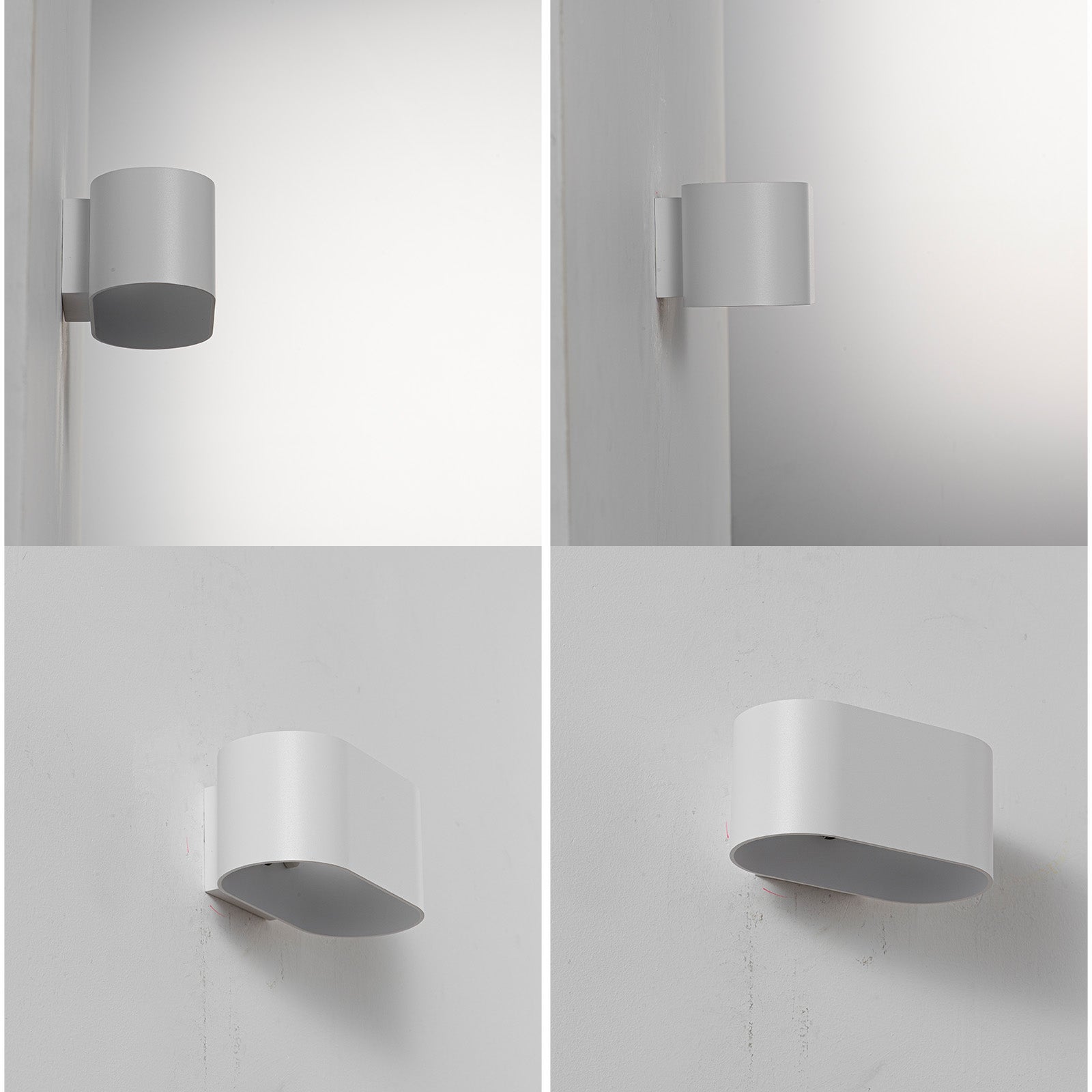 Aplique de pared interior de aluminio blanco con iluminación arriba y abajo, casquillo G9 (bombilla no incluida) - 2