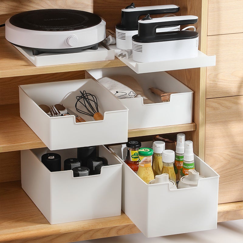 Organiseur de placard extensible de cuisine, tiroir télescopique, étagère à épices, armoire, type tablette, 31,5 x 21,5 x 2,5 cm - 6