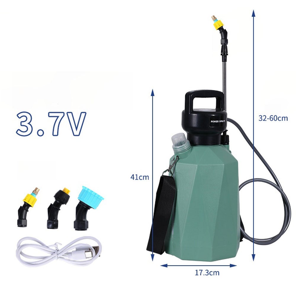Pulvérisateur électrique 5L Sur Batterie - Portable Avec Bandoulière, 3 Buses & Perche Réglable - Idéal Jardin & Extérieur - 6
