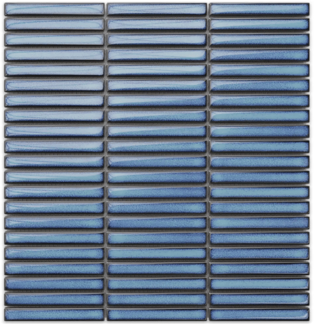 Mosaico su rete per bagno e cucina in ceramica 28,2 x 29 cm- Blue Piano