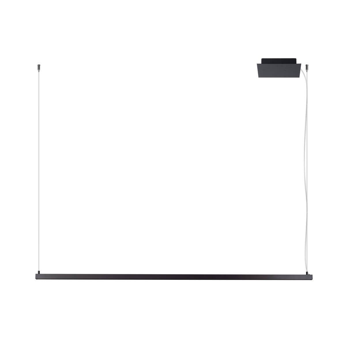 Lampa wisząca STRANG LED 16W Ciepła biel 2116lm czarna wym: 160 x 120 x 14 cm Thoro Lighting