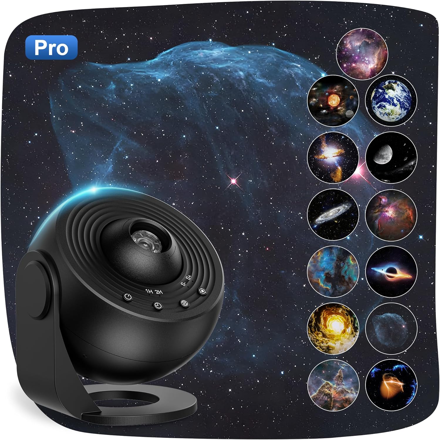 Projecteur Galaxie Planétarium CUTEEEE Avec 13 Disques, LED Noir, Pour Chambre Enfant Ou Adulte