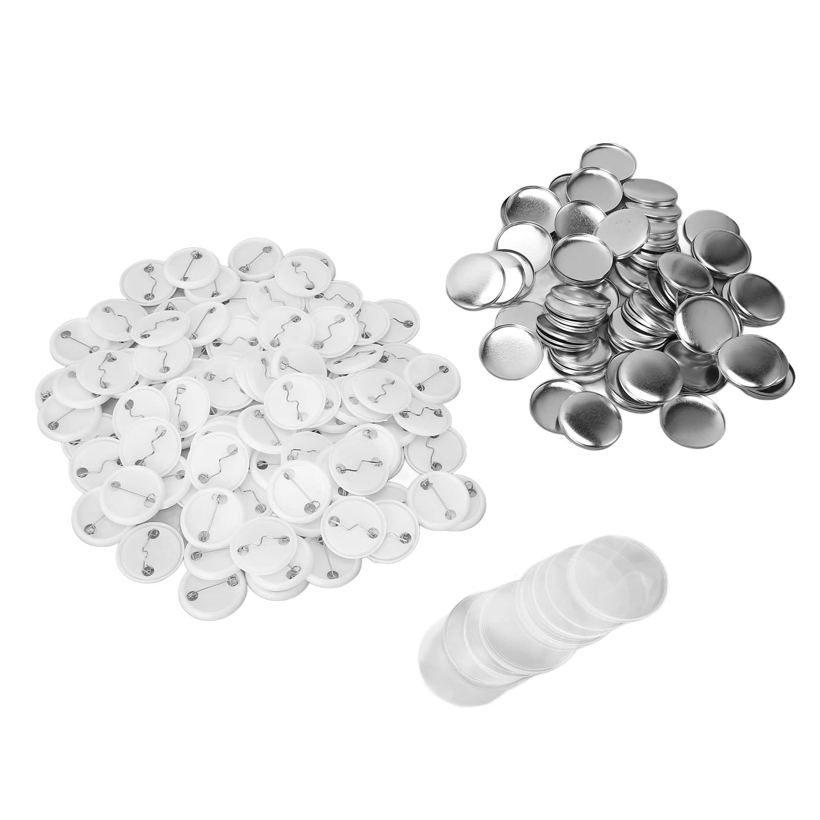 Lot De 100 Accessoires Pour Machine à Boutons : Pin's, Aimants, Porte-clés, Ouvre-bouteilles