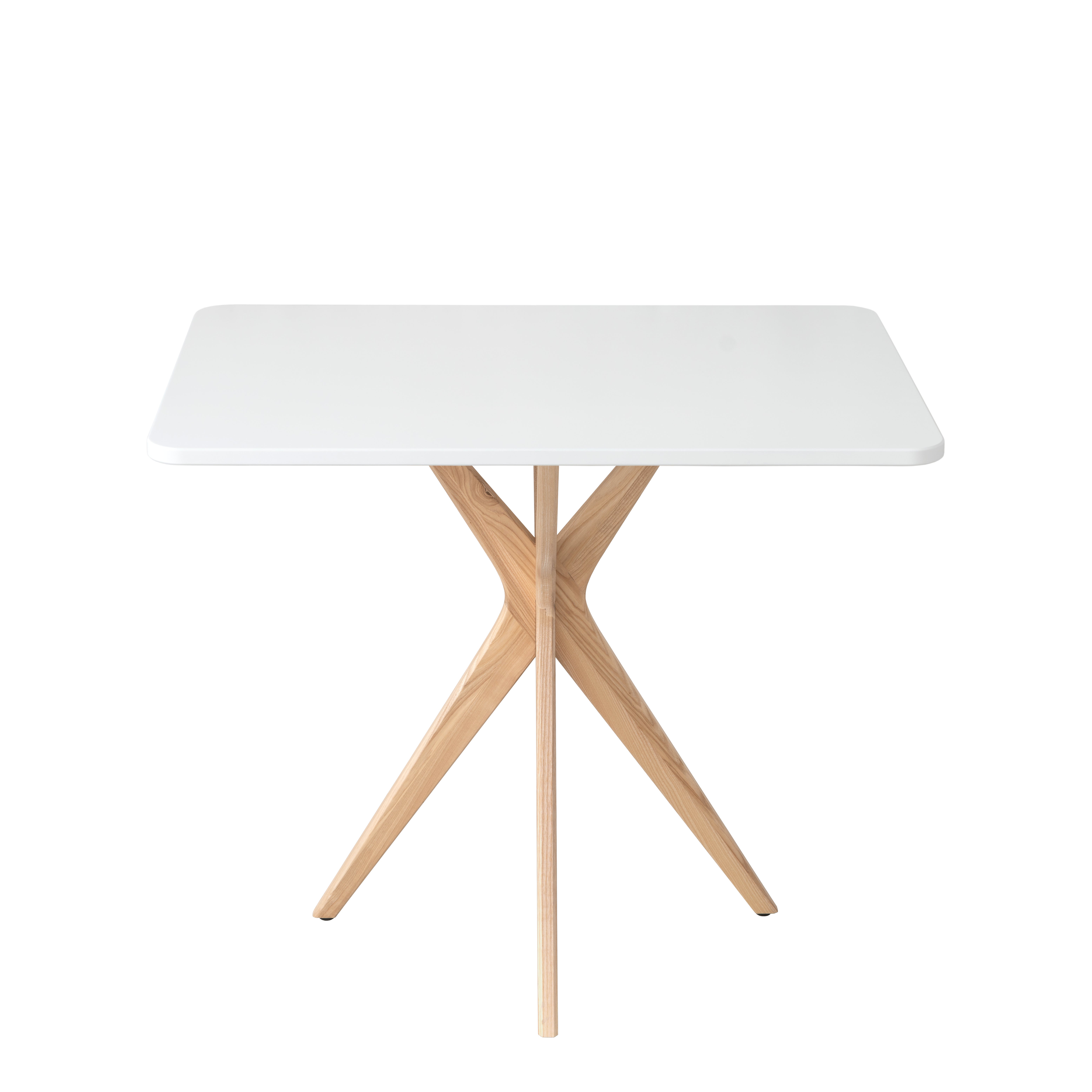 Table à Manger Rectangulaire 160x90x75 Cm - Plateau MDF Motif Travertin Jaune - Pieds En Bois - Pour Salle à Manger Ou Bureau