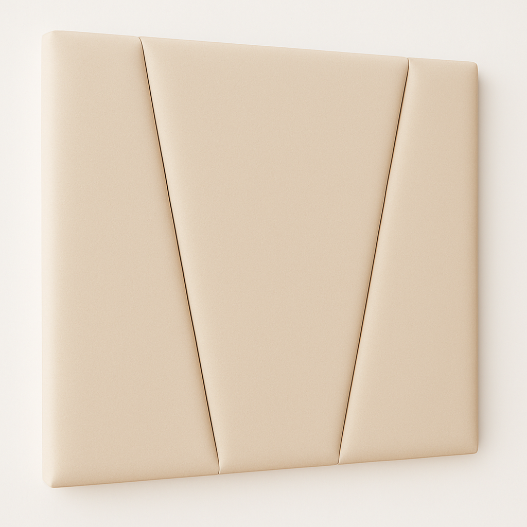 DECORQUALITY Cabecero Cama MALAGA Cabezal tapizado en tejido antimanchas resistente Beige 150*70 CM - 3