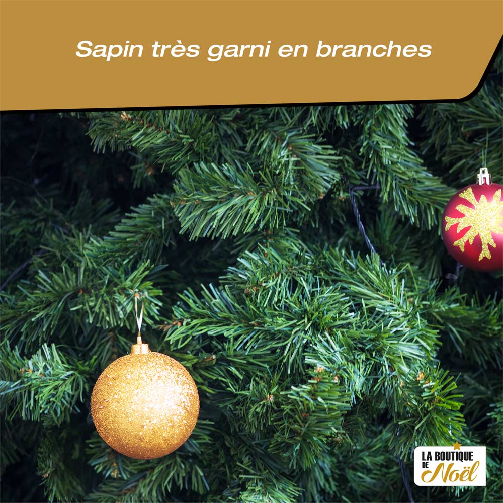 Sapin de noël artificiel - Effet naturel, Facile à Monter - Décoration Intérieure - 452 branches - 150 cm - Vert - 3