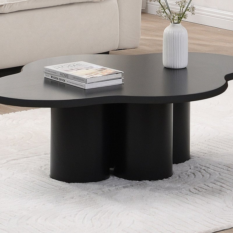 Stolik kawowy z MDF - Czarny - YAVINA