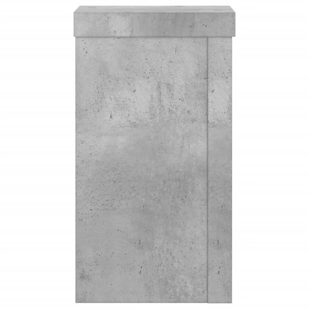 Supports pour plantes, 2 pièces, gris béton, 10 x 10 x 18 cm - 4