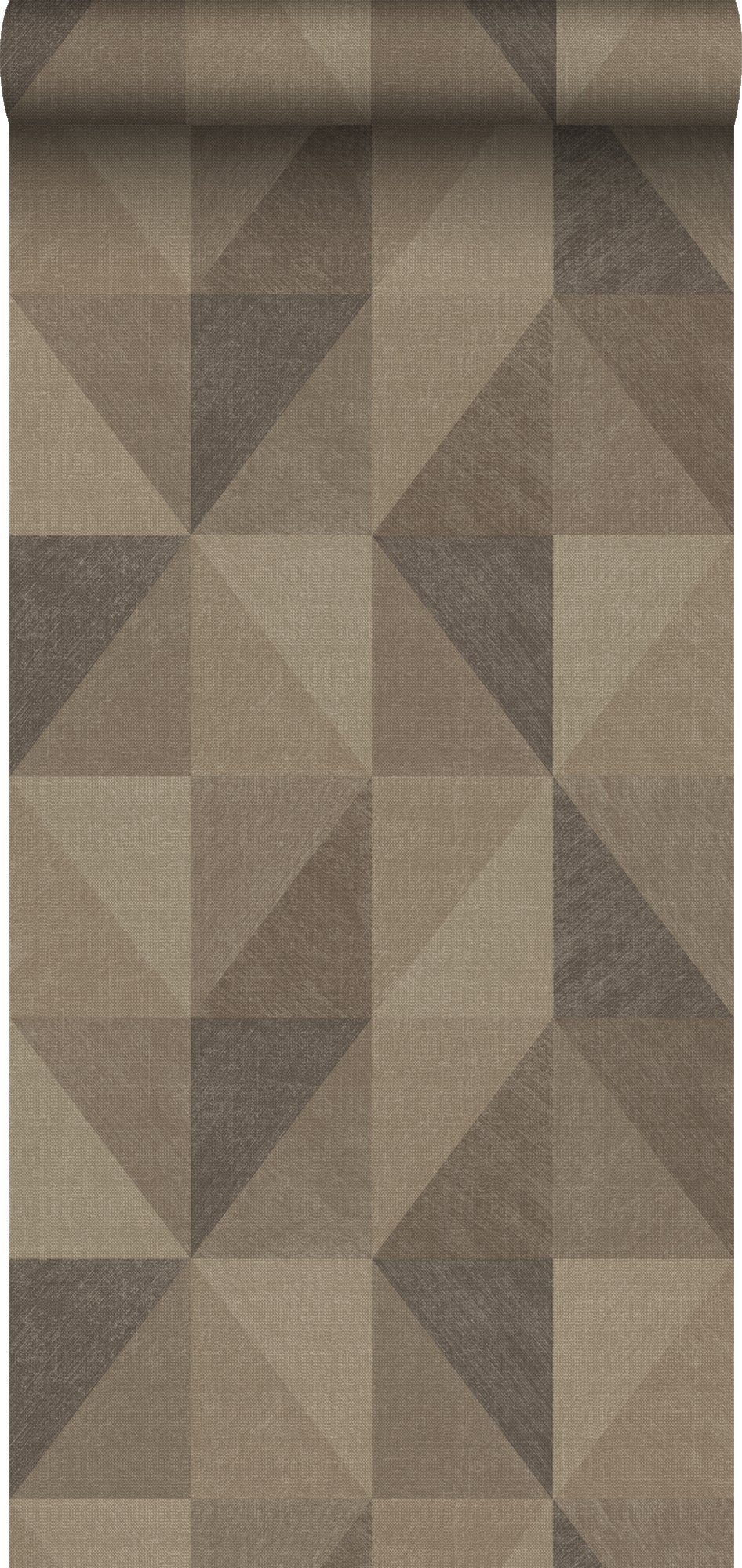 Tapeta graficzny motyw 3D brązowym - 50 x 900 cm - ORIGIN