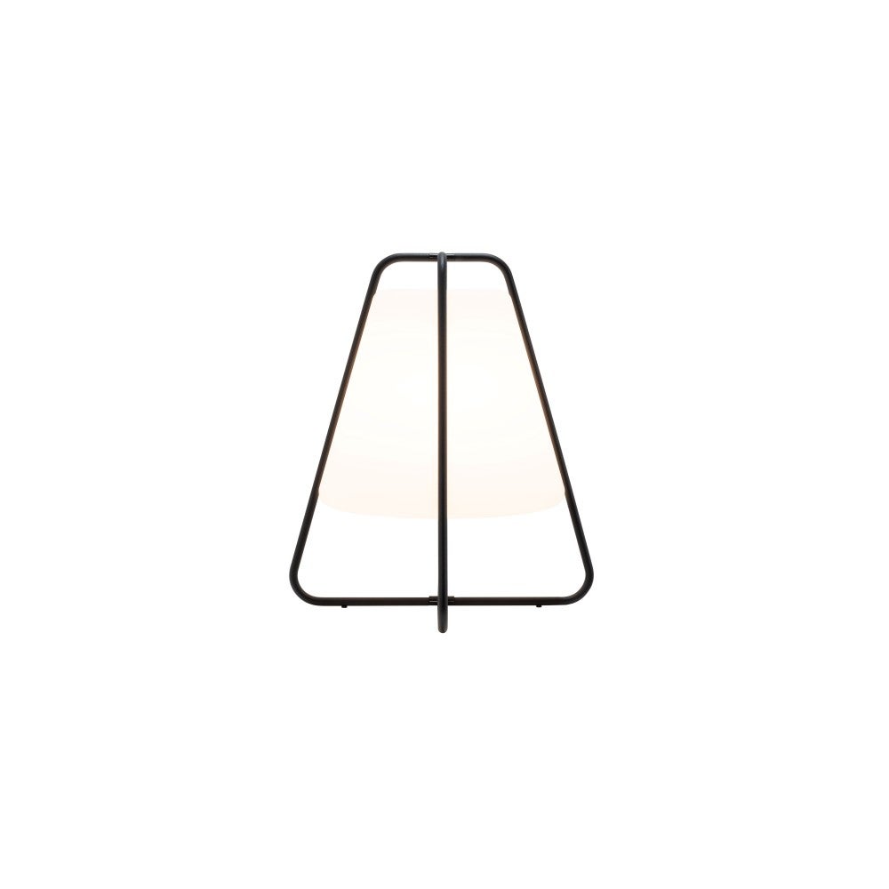Akumulatorowa lampa LED Tipi w kolorze szafranu - dotykowa, do użytku wewnątrz i na zewnątrz, IP65, nowoczesny design, bezprzewodowa, czarna