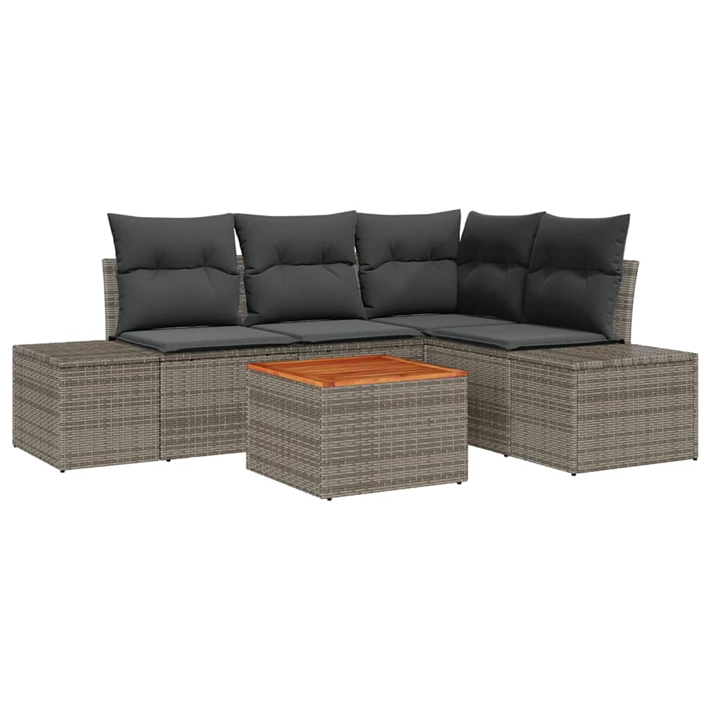 Canapé 2 Places De Jardin VidaXL Avec Rangement – Poly Rotin Gris, Design Moderne Pour Terrasse Et Balcon