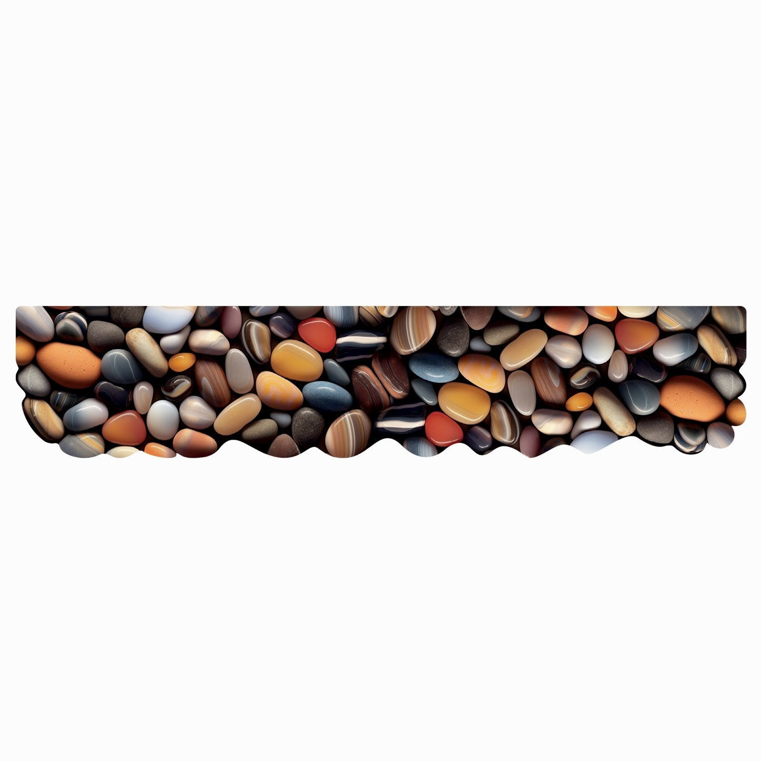 Dywan Kuchenny 50x240 cm Antypoślizgowa 100% Made in Italy Cyfrowy Wydruk Ukształtowany Le Forme Kolorowe Kamienie