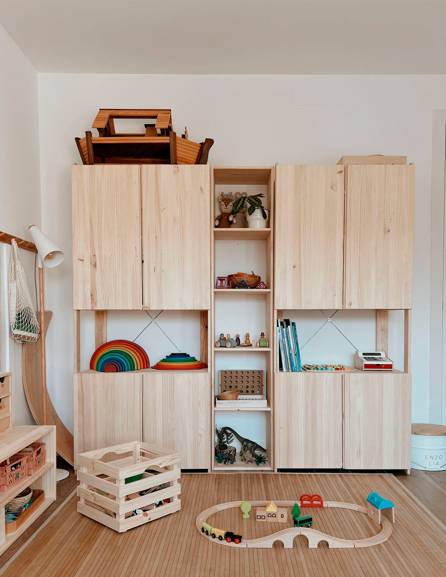 Armoire en bois pour étagère NOVA, 79,5x76,5x40,5 cm - 2