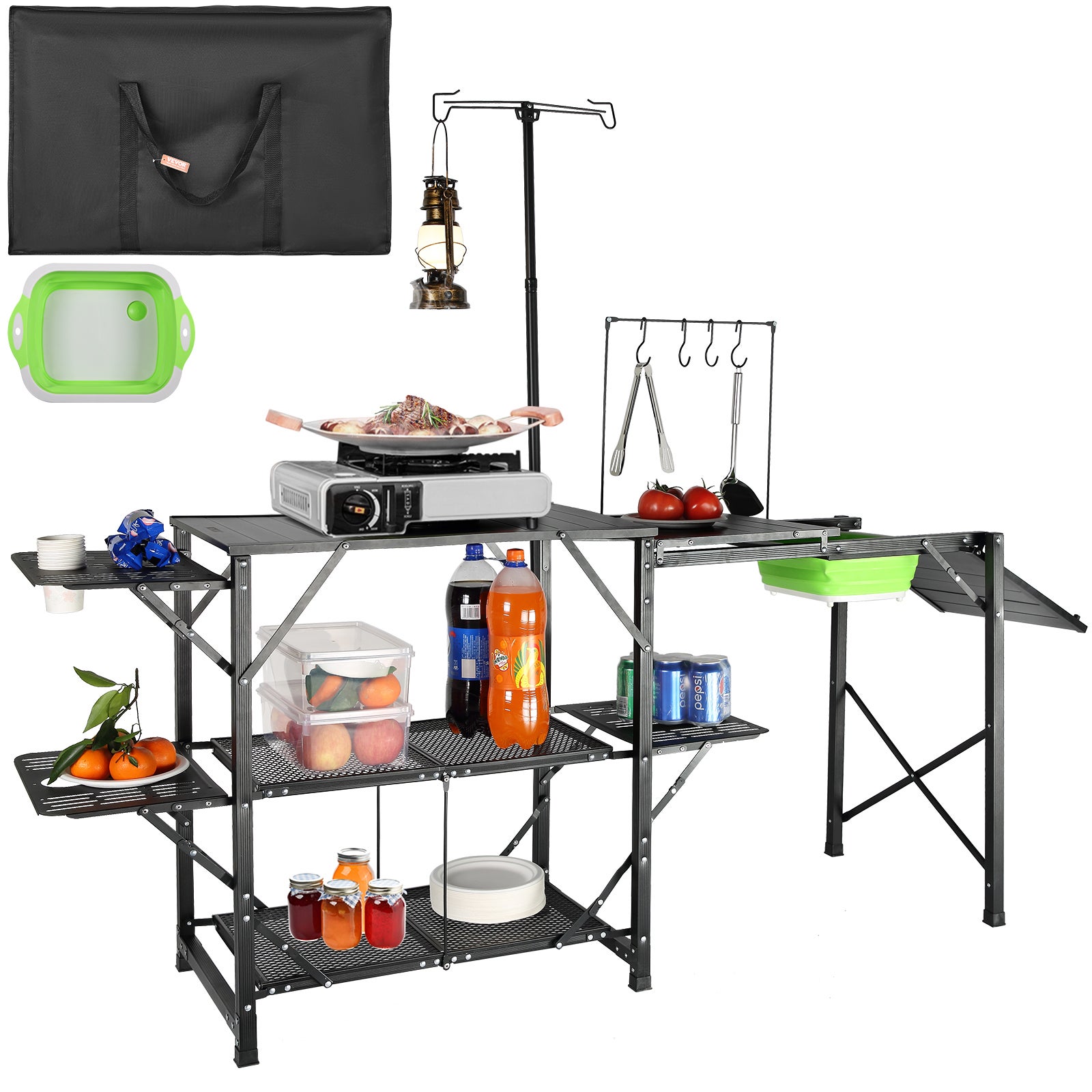 Cuisine De Camping Pliante Kampa – Avec Table D’appoint