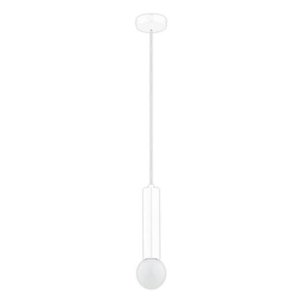 Lampa wisząca Jazz biała 1xE27x15W wym: 90 x 10 x 10 cm metal Alfa