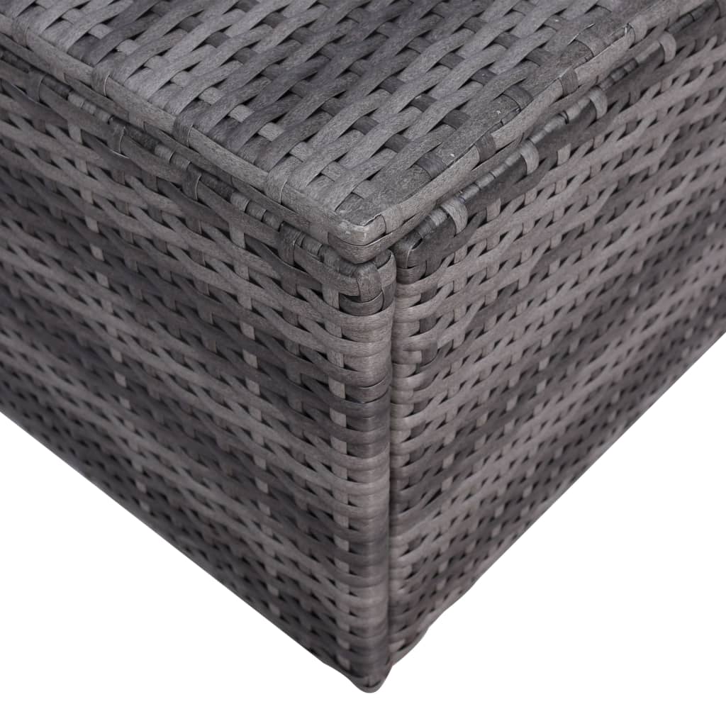Salon bas de jardin en Rattan synthétique Gris 6 personnes - 8