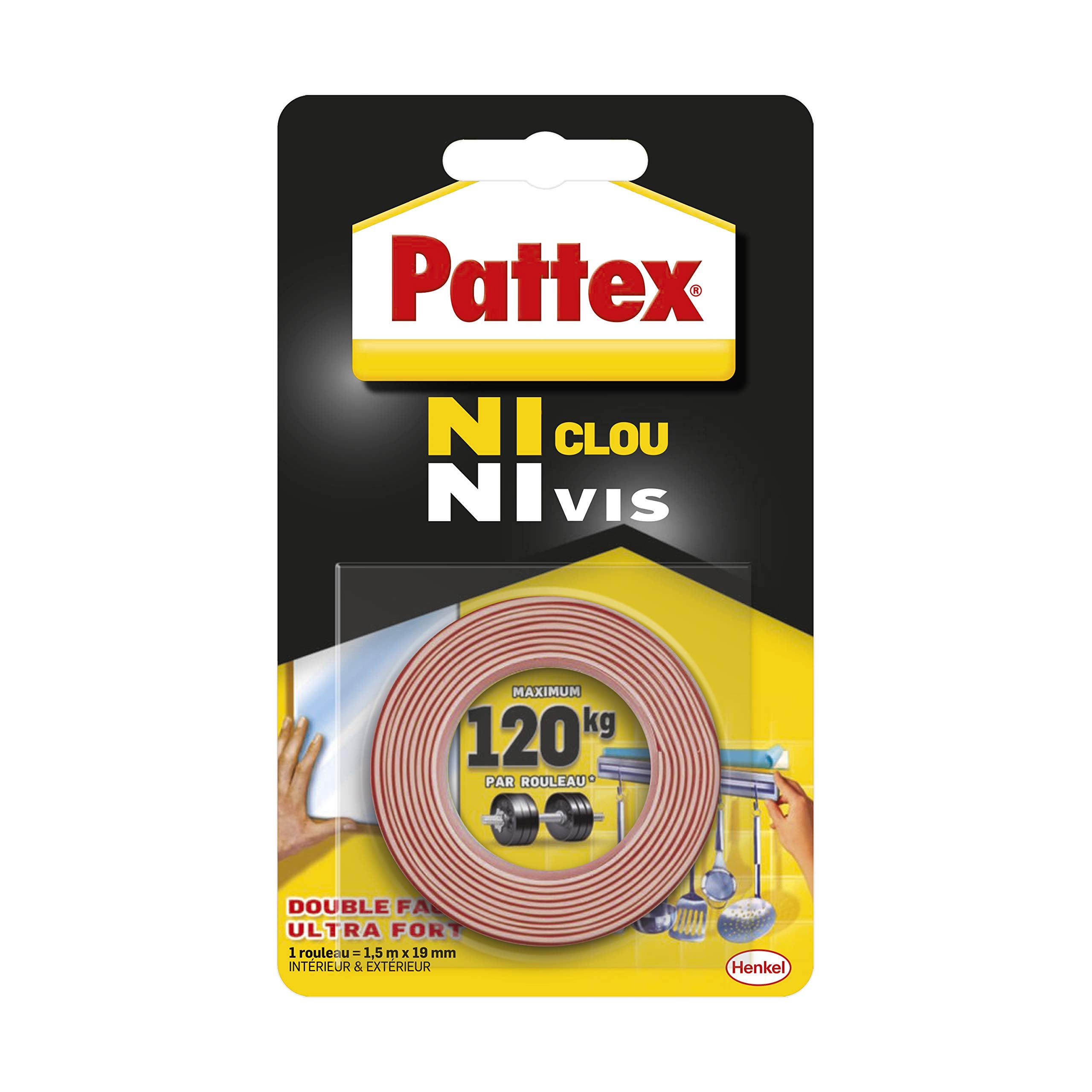 Adhésif de fixation Ni Clou Ni Vis double face ultra puissant de PATTEX - 2