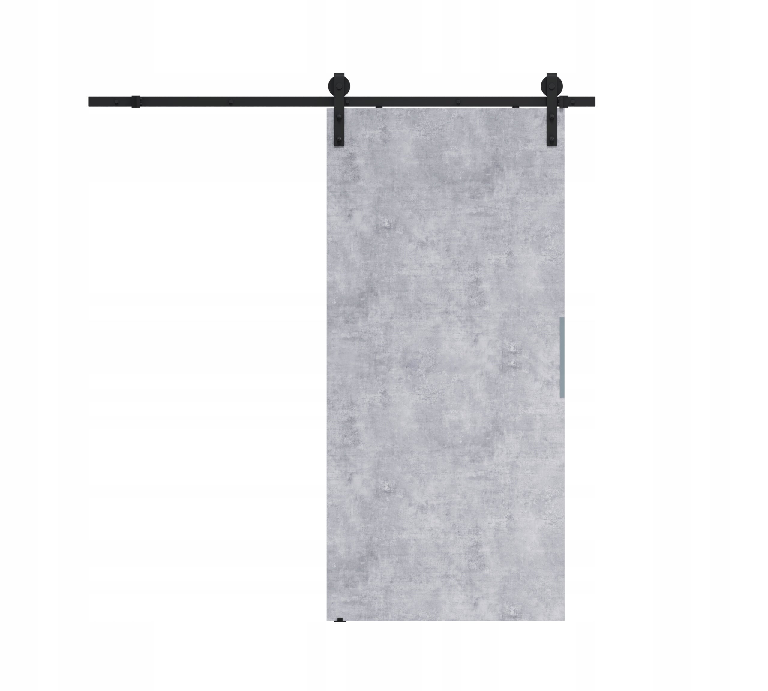 Drzwi przesuwne 90 naścienne ALFA LOFT 01 beton 95 + system przesuwny