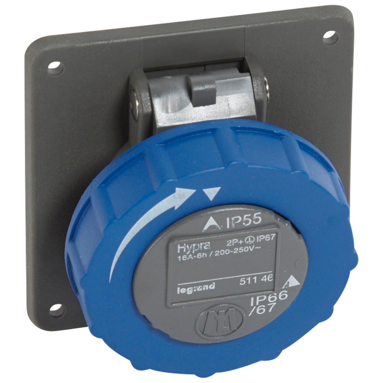 Socle De Prise Industrielle Legrand 2P 10A 50V ~ IP44, Référence 54050, Neuf Fond De Stock