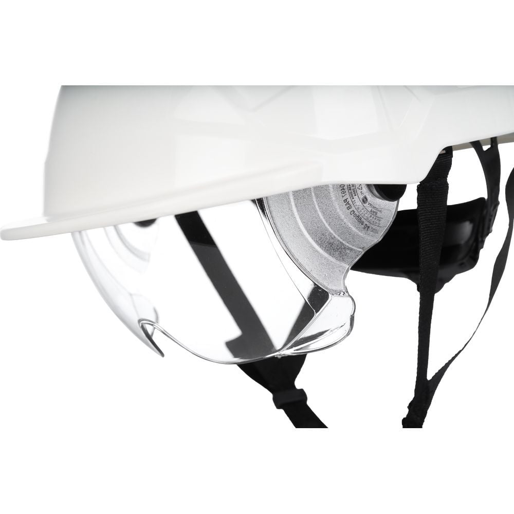 Casque de sécurité non ventilé avec lunettes de sécurité intégrées Coverguard PHOENIX PRO ABS Blanc Unique - 2
