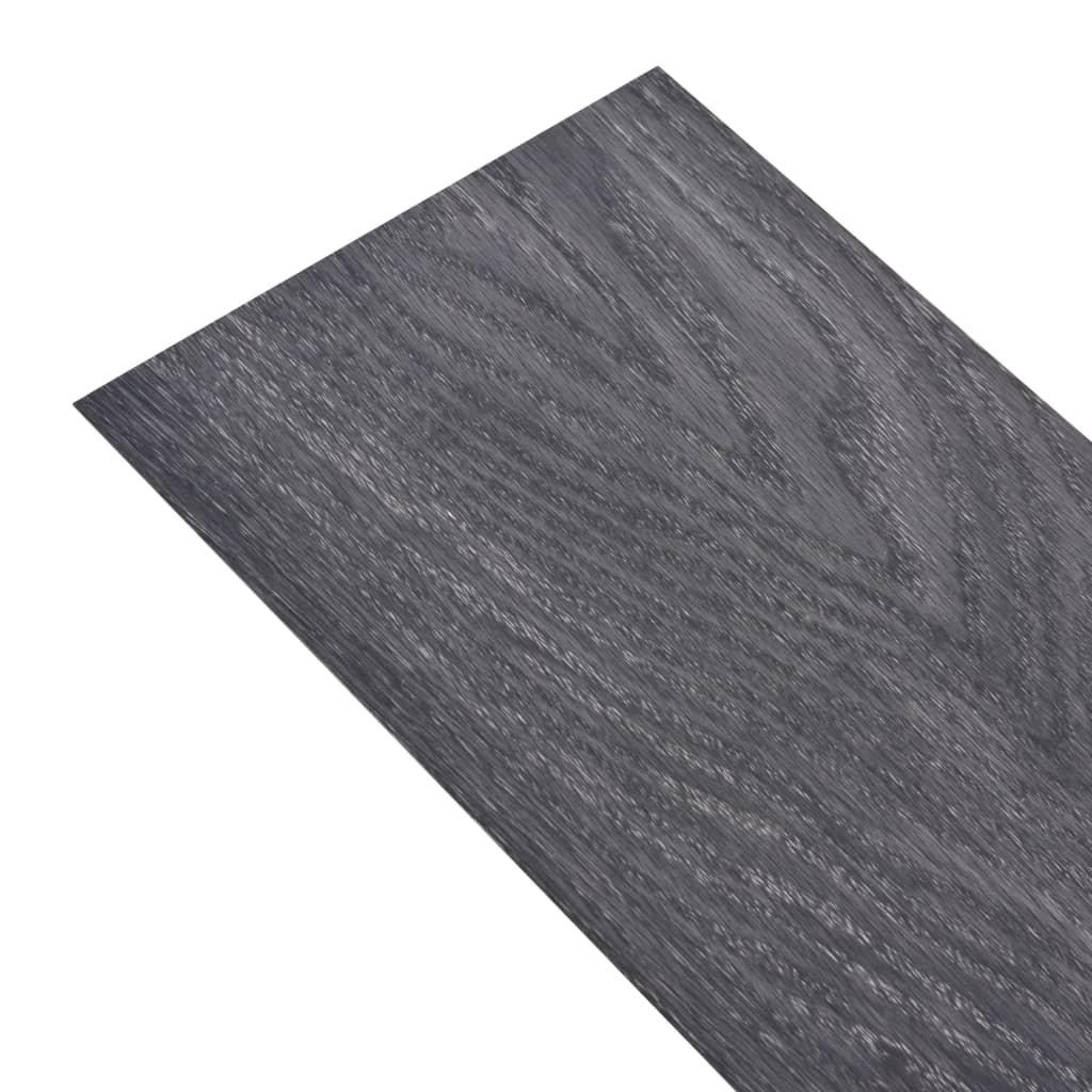 Lamas para suelo de pvc autoadhesivas | tarimas de suelo | tarimas autoadhesivas 5,02m² 2mm negro y blanco cfw69890