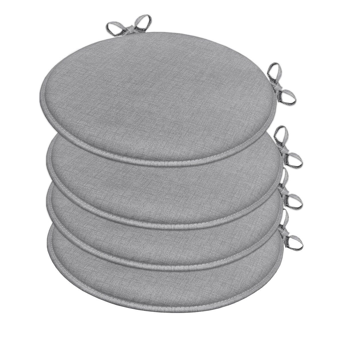 Set di 4 cuscini rotondi per sedie, cuscini rotondi per sedie, cuscini per sedie per sala da pranzo, giardino, casa, ufficio, cucina (beige Set di 4 cuscini rotondi per sedie, cuscini rotondi per sedie, cuscini per sedie per sala da pranzo, giardino, casa, ufficio, cucina (beige