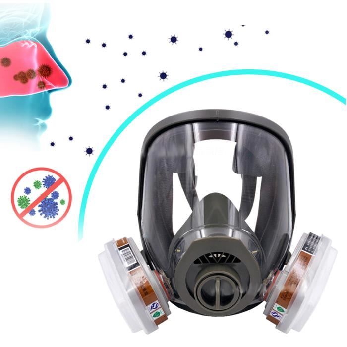 Respirateur de sécurité Respirateur à gaz intégral 6800 anti-poussière Gel de silice bouche-moufle couverture élevée - 2