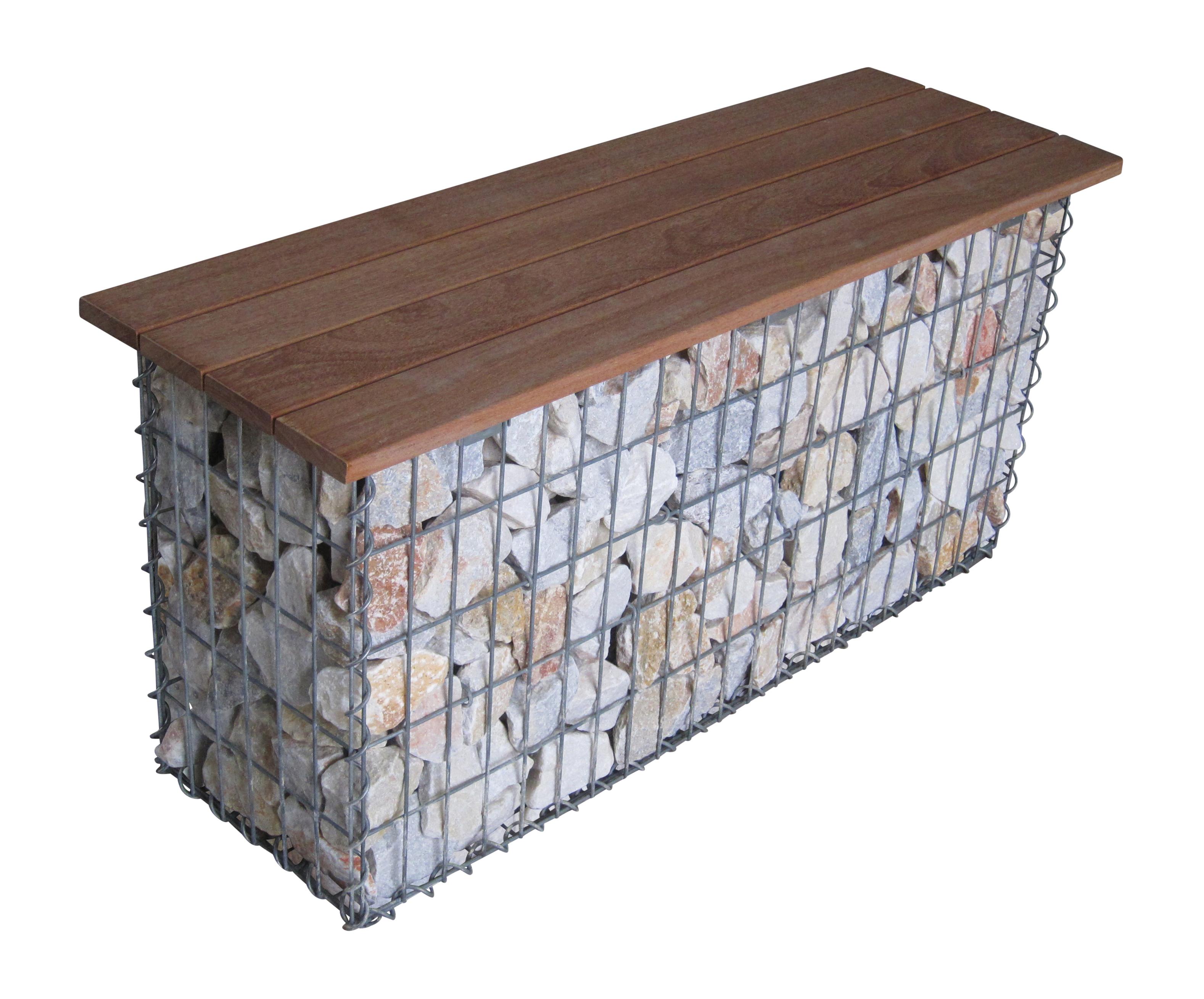 Banco de jardín Cumaru 115 cm x 50 cm x 30 cm, malla 5 x 10 cm, - 2