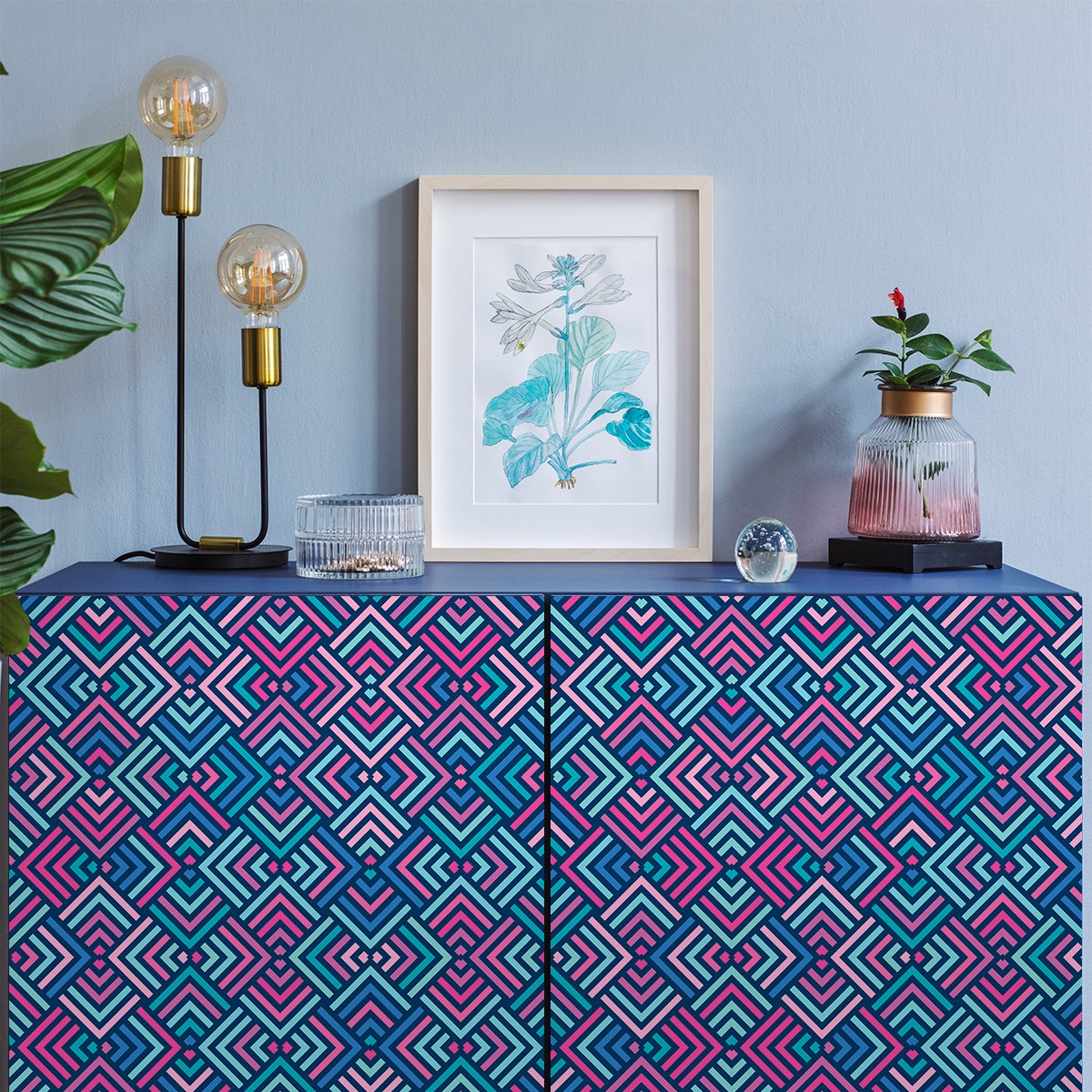 Vinilo muebles escandinavos virtanen - adhesivo de pared - revestimiento sticker mural decorativo - 60x90cm - 5