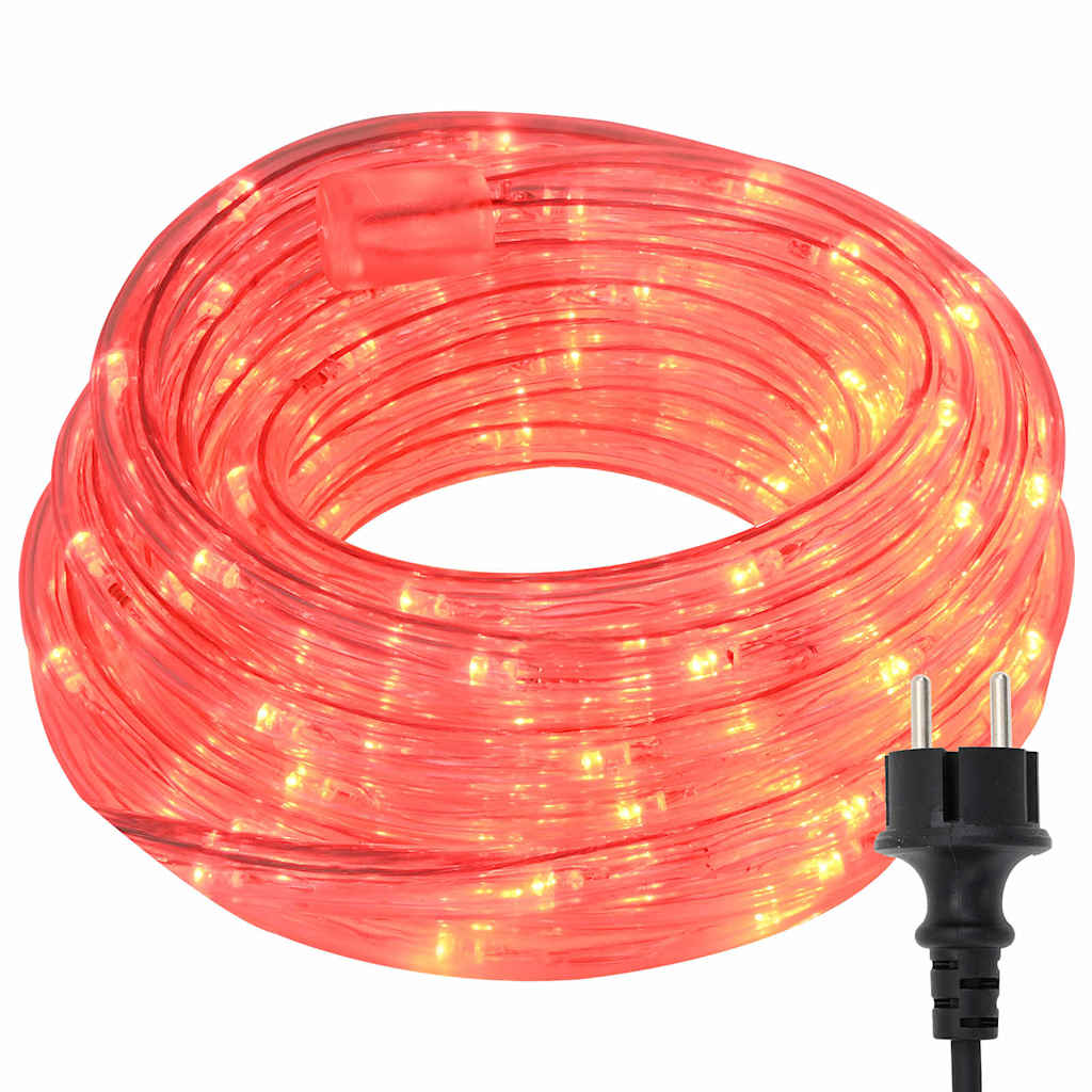 Lina świetlna z 1200 diodami LED Czerwony 50 m PVC