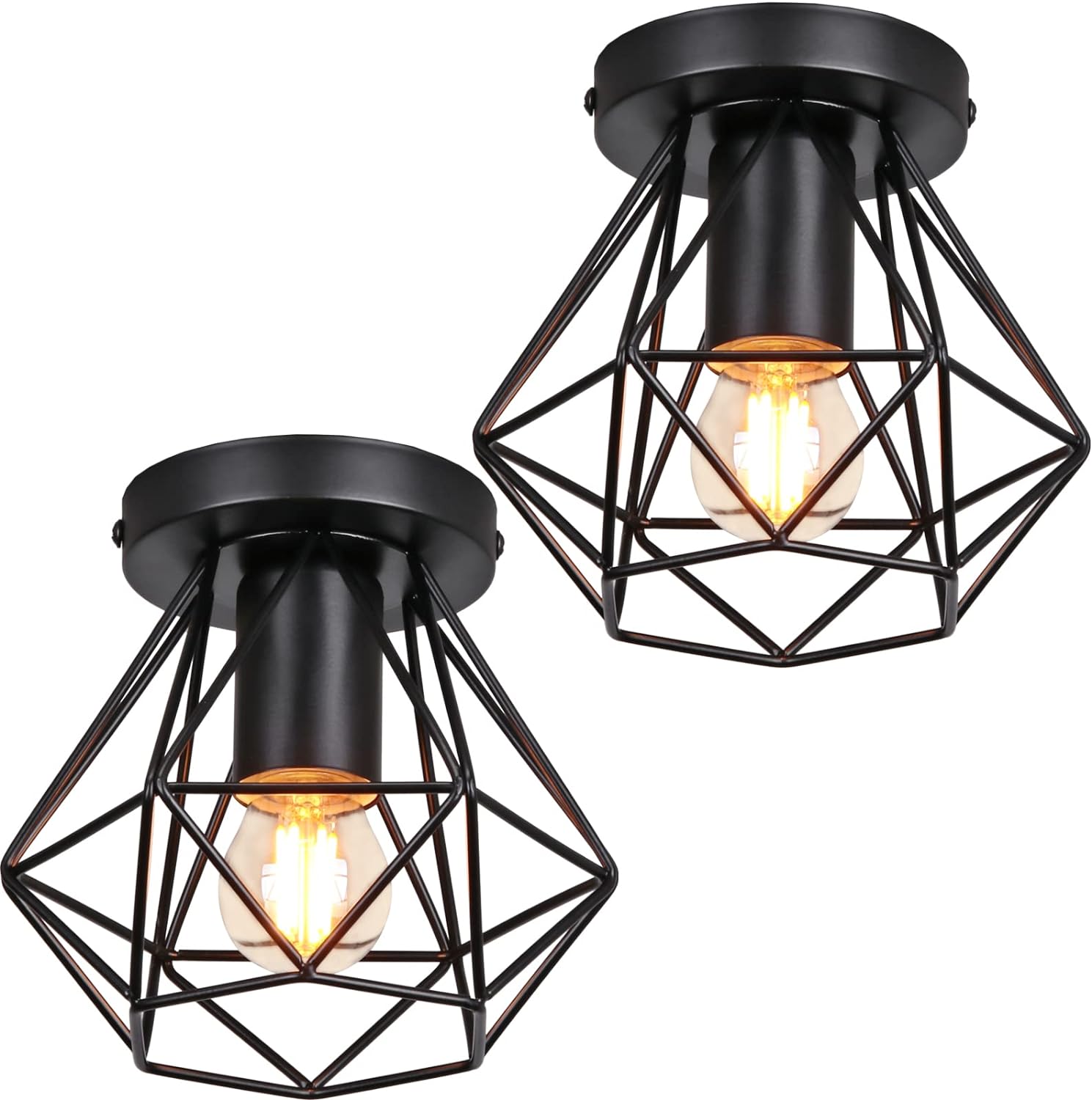 NETTLIFE Plafonnier 4 spots bois GU10 noir orientable 330° pour salon chambre cuisine chambre d'enfant sans ampoule | Leroy Merlin