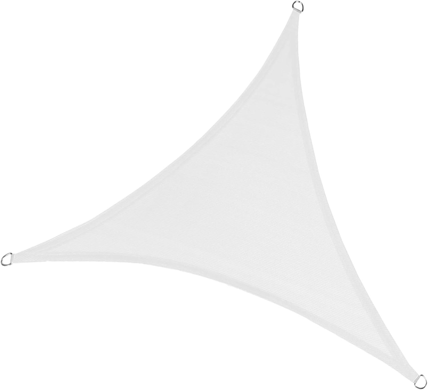 Żagiel przeciwsłoneczny trójkątny 3x3x3m, odporny na promieniowanie UV i oddychający, biały