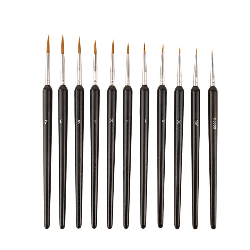 Lot De 100 Pinceaux De Peinture – Tailles Variées, Couleurs Aléatoires – Enfants, Débutants, Pro