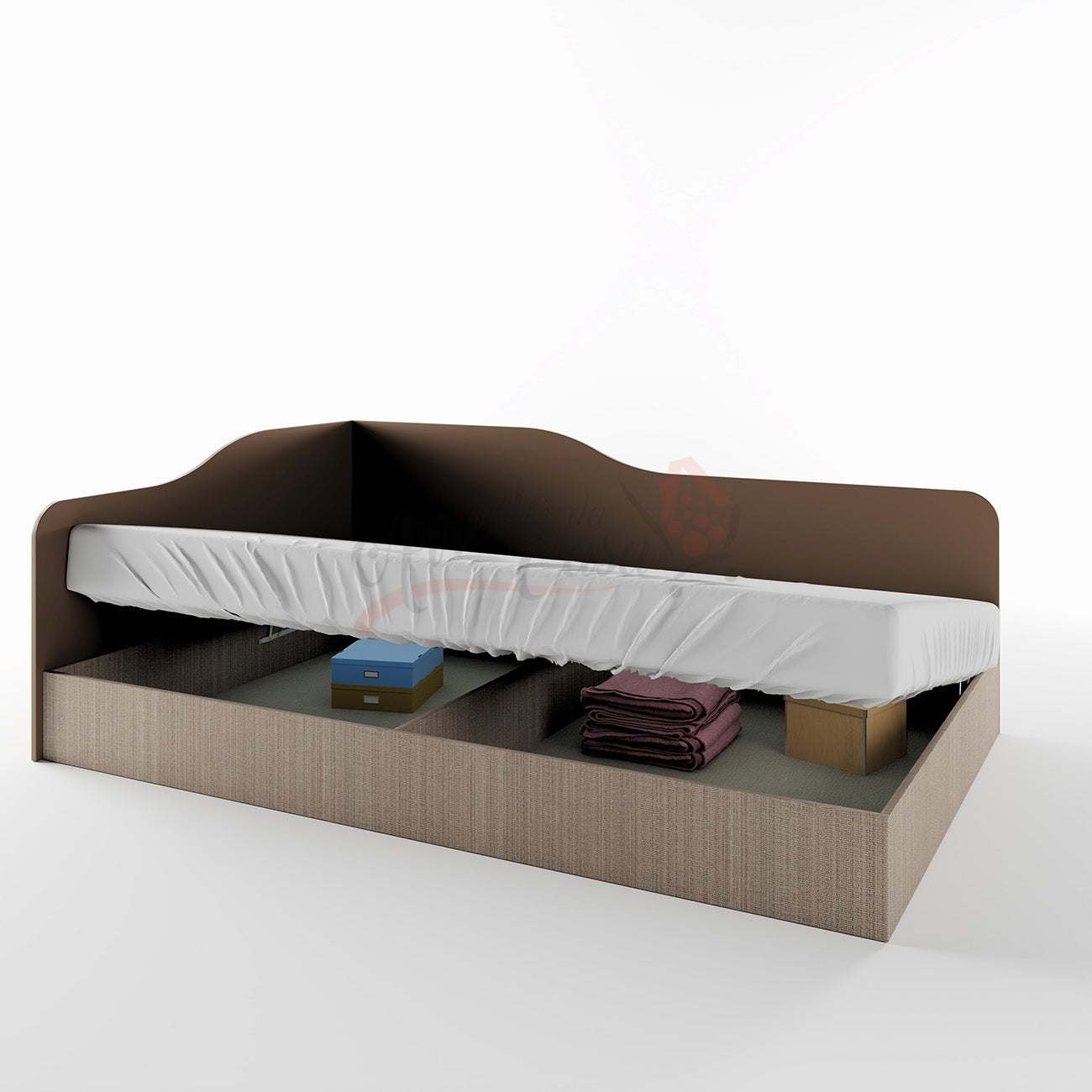 Letto una piazza e mezza ad angolo per cameretta LI2009 190x120 cm